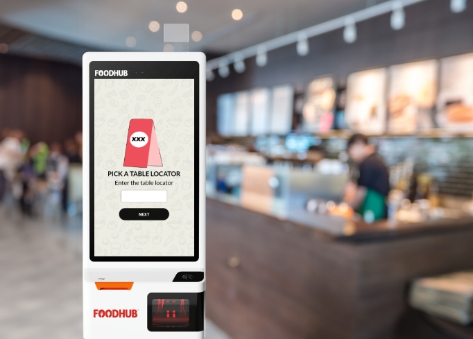 Fast food ordering kiosk for quick and easy ordering